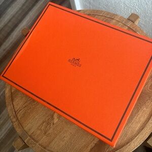 Hermès Black Leather Sandals